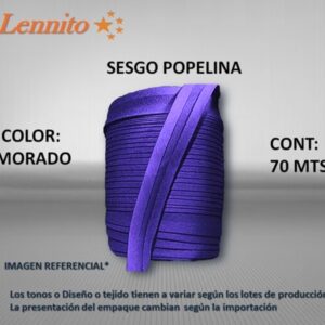 Bies Sesgo popelina de 2 cm x 70 metros color Morado
