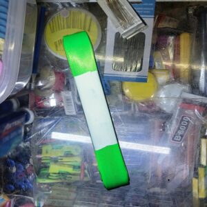 Cinta Satinada de 1.5cm color Verde fosforescente