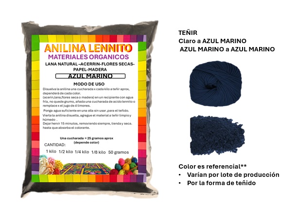 AZUL MARINO ANILINA
