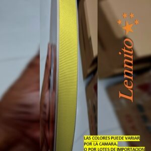 Cinta Borlón de 1 cm x 100yds color Amarillo