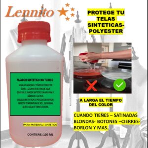 Aceite fijador Sintético-Polyester textil para telas - ropas y mas