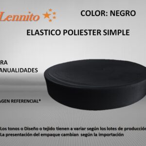 Elástico Polyester simple de 3 cm Color Negro