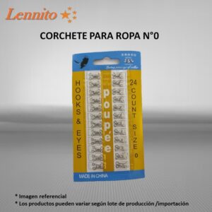 corchete para tela n0