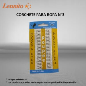 corchete para tela n3