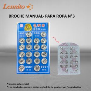 Broche para coser a mano n°3