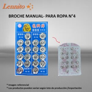 Broche para coser a mano n°4