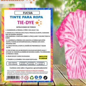 Tie-dye Anilina para Ropa color Fucsia