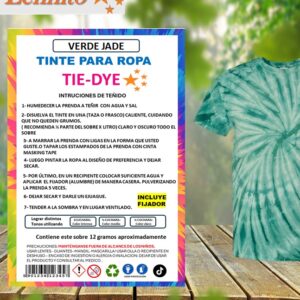 Tie-dye Anilina para Ropa color verde jade