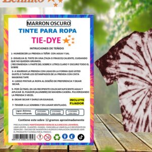 Tie-dye Anilina para Ropa color marrón