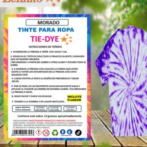 Tie-dye Anilina para Ropa color morado