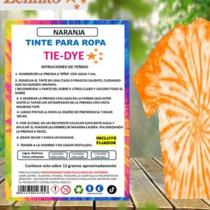 Tie-dye Anilina para Ropa color Naranja