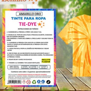 Tie-dye Anilina para Ropa color Amarillo oro