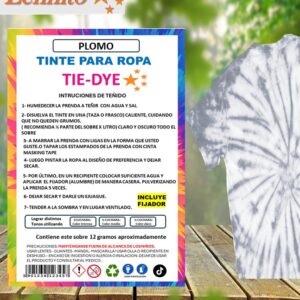 Tie-dye Anilina para Ropa color plomo