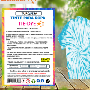 Tie-dye Anilina para Ropa color Turquesa