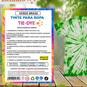 Tie-dye Anilina para Ropa color Verde Brasil