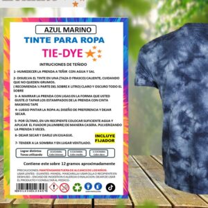 Tie-dye Anilina para Ropa color Azul marino
