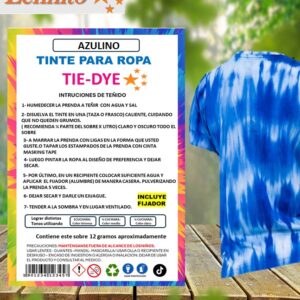 Tie-dye Anilina para Ropa azulino