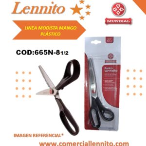 Tijeras Mundial Zig-Zag 665N 8 1/2" PARA TELA