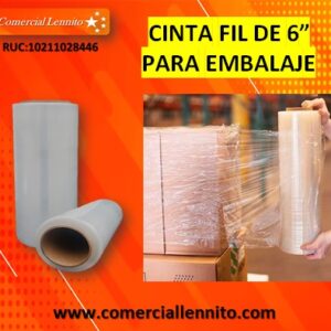 Cinta fil - Strech Film Transparente Para Embalaje 6''