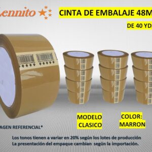 Cinta de Embalaje para empaque 48 mm x 40YDS Color Marron