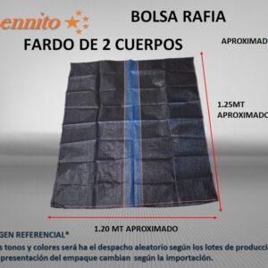 Bolsa de Rafia Costal Fardo 2 Cuerpos Aprox para bultos