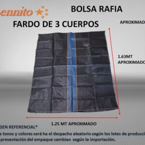Bolsa de Rafia Costal Fardo 3 Cuerpos Aprox para bultos