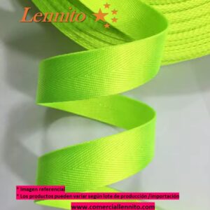 CINTA RIGIDA SATINADO TEJIDO ESPIGA COLOR VERDE FOS DE 3.8 CM X 40 yds