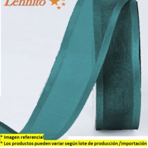Cinta Organza de 2.5cm x 100yds color Verde Jade
