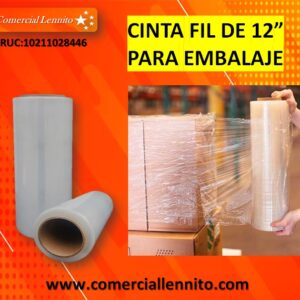 Cinta fil - Strech Film Transparente Para Embalaje 12''