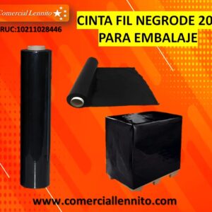 Cinta fil - Strech Film Negro Para Embalaje 20''