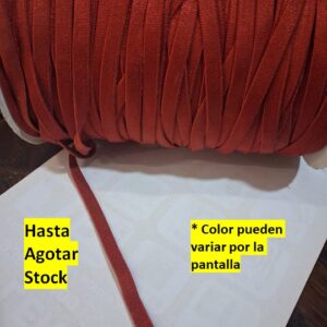 cinta Elástico Poliéster de 6mm ladrillo Por metros