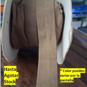 cinta Elástico Poliéster microfibra de 2cm arena Por metros