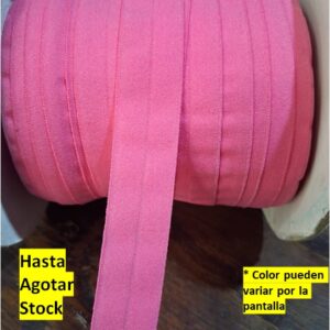 cinta Elástico Poliéster microfibra de 2cm chicle Por metros