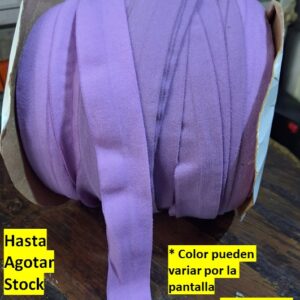 cinta Elástico Poliéster microfibra de 2cm lila Por metros