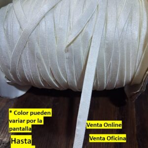 cinta Elastico Poliéster de 6mm perla Por metros
