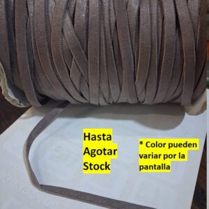 cinta Elástico Poliéster de 6mm topo Por metros