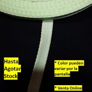 cinta mate Poliéster de 1cm color verde manzanilla Por metros