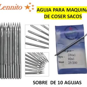 Aguja para maquina de coser sacos