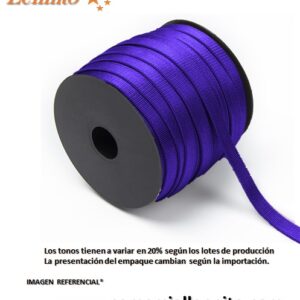 tirante de brasier 6mm color morado x 200 mts - cinta semi elástico