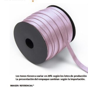 tirante de brasier 6mm color rosado x 200 mts - cinta semi elástico