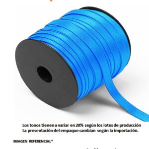 tirante de brasier 6mm color turquesa x 200 mts - cinta semi elástico