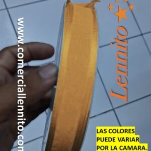 Cinta Organza de 2.5cm x 100yds color Dorado
