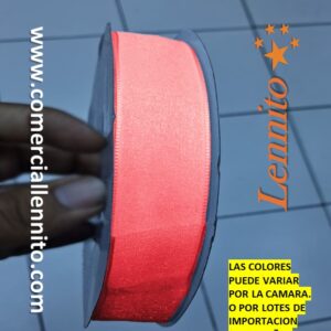Cinta Organza de 4cm x 100yds color Melón