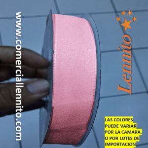 Cinta Organza de 4cm x 100yds color Rosado