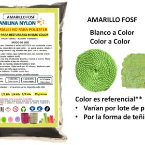 Anilina Para Nylon color Amarillo Fosf