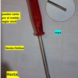 Desarmador para tornillo a raya de aguja para maquina de coser industrial