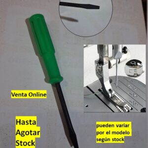 Desarmador para bobina - planchuela - prénsatela  para maquina de coser industrial