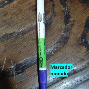 plumon tiza sastre textil clásico  x unidad color morado